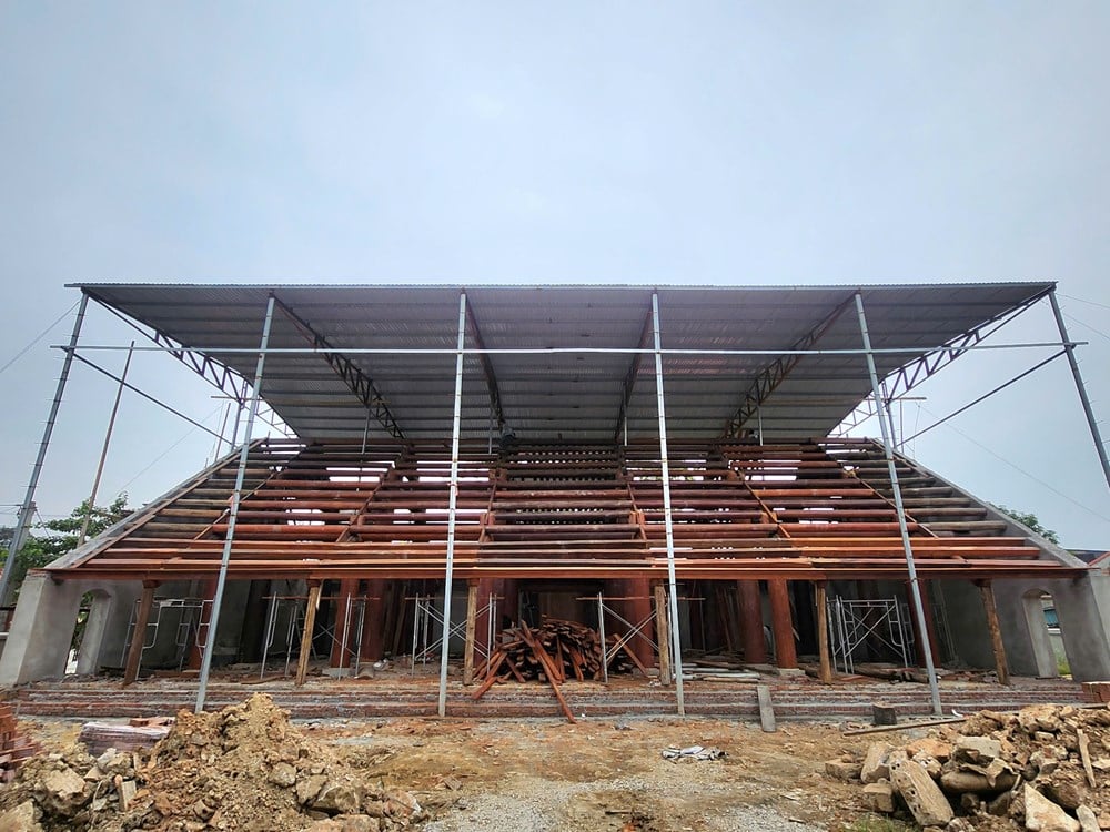 Đình Đô Mỹ gần 200 năm tuổi được trùng tu, hồi sinh giá trị kiến trúc thời Nguyễn