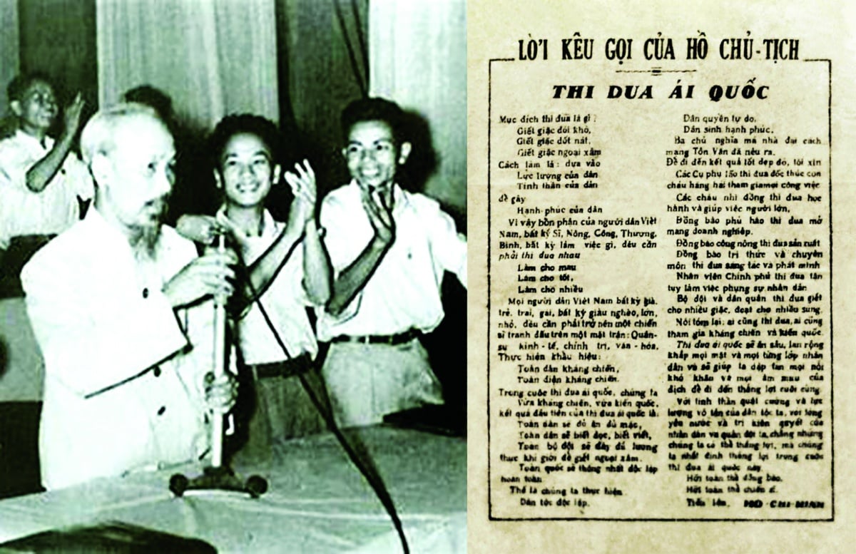 Chủ tich Hồ Chí Minh kêu gọi thi đua ái quốc năm 1948