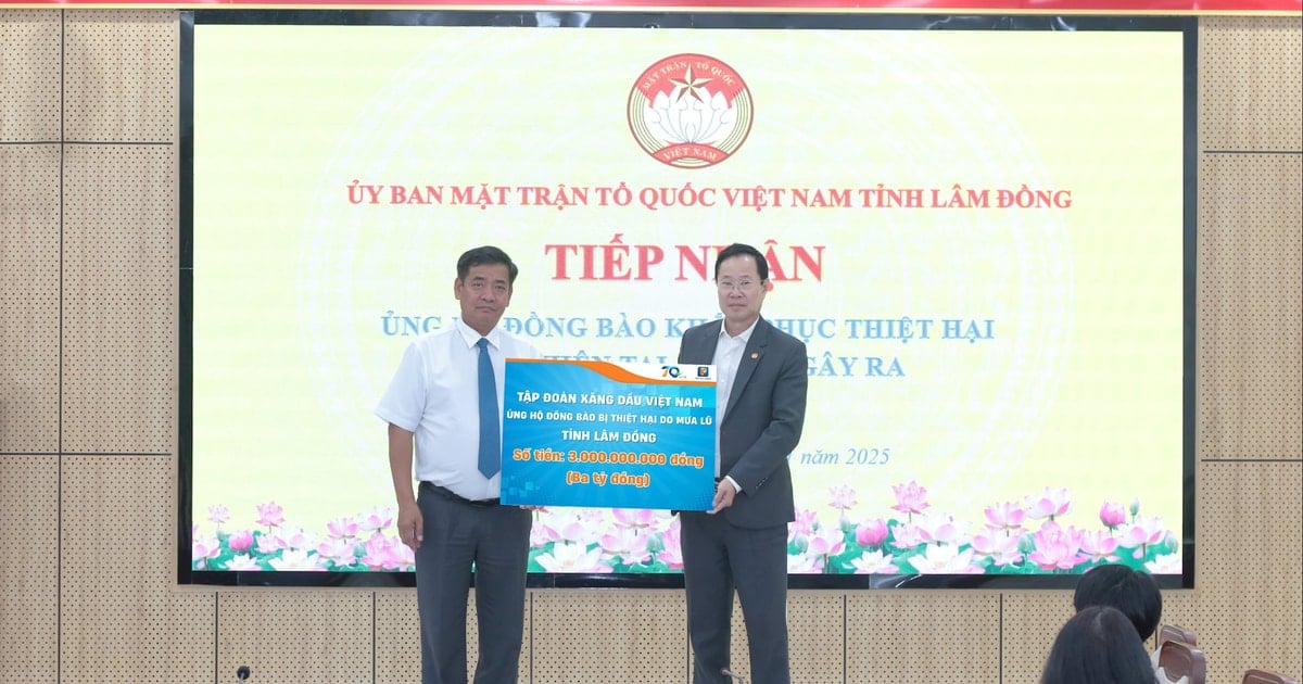 Petrolimex hỗ trợ 3 tỷ đồng giúp Lâm Đồng khắc phục hậu quả mưa lũ