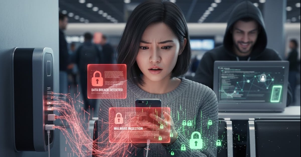 Sạc điện thoại nơi công cộng, coi chừng mất dữ liệu trong nháy mắt