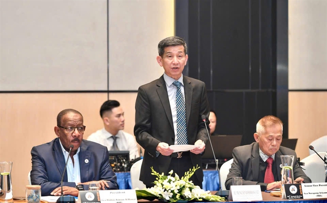 105. zasedání Asijské atletické rady: Potvrzení role a postavení vietnamské atletiky - Foto 1. Cuộc họp Hội đồng Điền kinh châu Á lần thứ 105: Khẳng định vai trò, vị thế của Điền kinh Việt Nam - Ảnh 1.