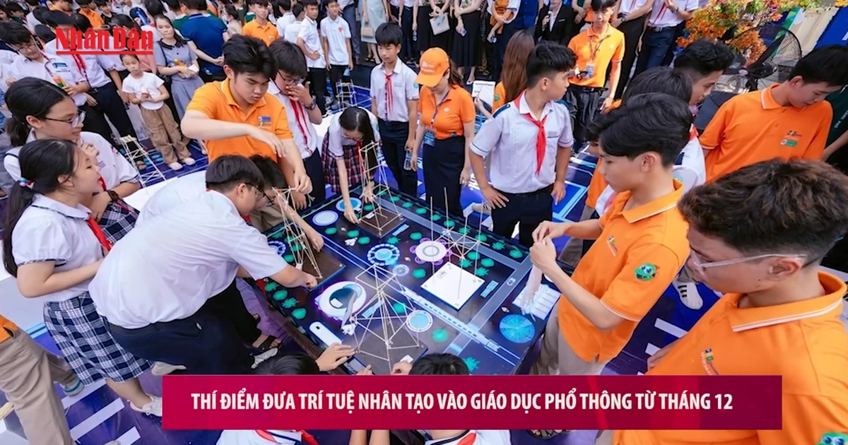 [Video] Thí điểm đưa trí tuệ nhân tạo vào giáo dục phổ thông từ tháng 12