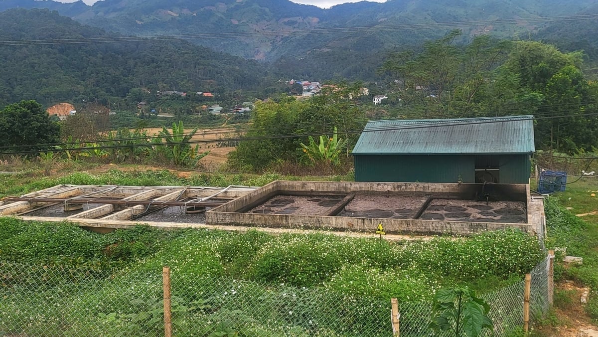 Khu hệ thống hồ lắng và xử lý nước thải của nhà máy cà phê Việt Bắc được đầu tư nâng cấp nhằm bảo đảm yêu cầu môi trường. Ảnh: Hoàng Châu. 