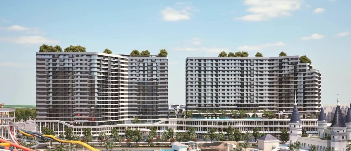 Tổ hợp căn hộ cao cấp và Trung tâm thương mại Diamond Sky. Ảnh: Vạn Phúc.