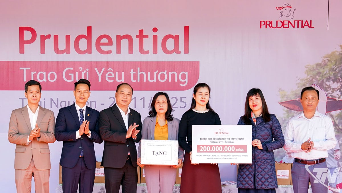 Prudential hỗ trợ 2 trường mầm non bị ảnh hưởng bởi thiên tai tại Thái Nguyên