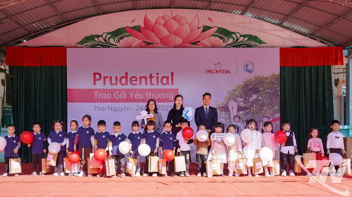 ថ្នាក់ដឹកនាំក្រុមហ៊ុនព្រូដិនសលវៀតណាមបានប្រគល់អំណោយដល់សិស្សសាលាមត្តេយ្យ Chua Hang និងសាលាមត្តេយ្យ Huong Thuong។