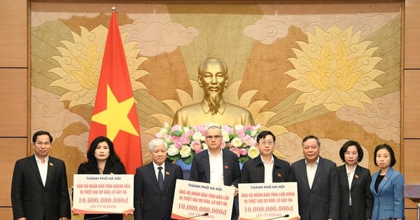 Hà Nội trao 30 tỷ đồng hỗ trợ 3 tỉnh Đắk Lắk, Lâm Đồng, Khánh Hòa khắc phục hậu quả mưa lũ