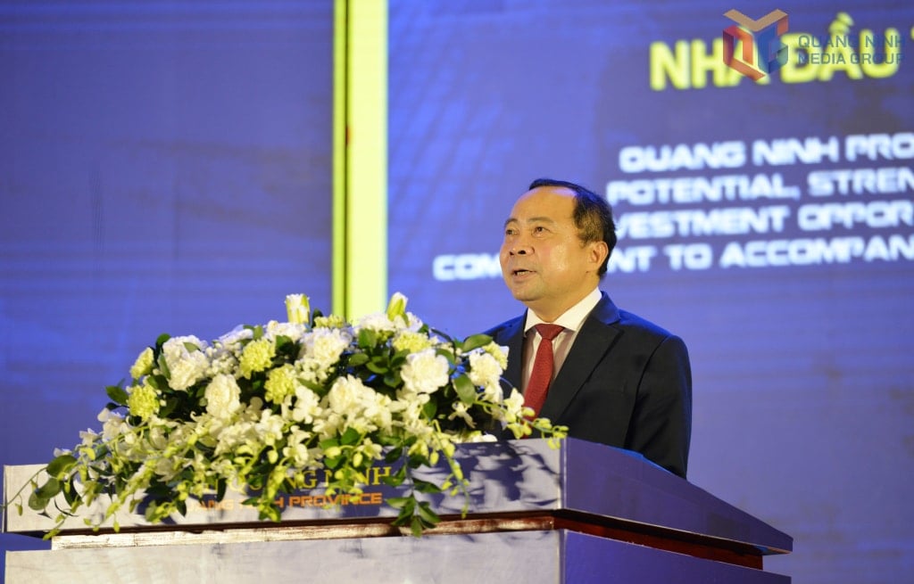 Le camarade Vu Hai Quan, membre du Comité central du Parti et vice-ministre permanent des Sciences et des Technologies, a pris la parole lors de la conférence.