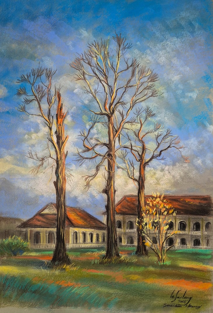 «Я так люблю своих соотечественников» в рисунках художника Ле Са Лонга Lê Sa Long - Ảnh 11.