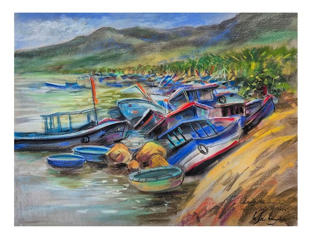 'Thương quá đồng bào tôi', bộ tranh rơi nước mắt của họa sĩ Lê Sa Long - Ảnh 2.