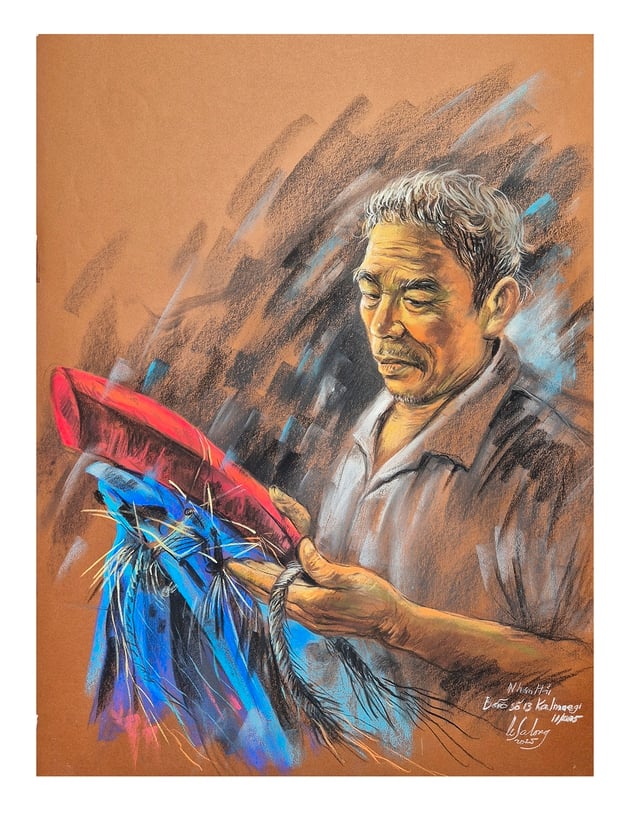 'Thương quá đồng bào tôi', bộ tranh rơi nước mắt của họa sĩ Lê Sa Long - Ảnh 9.