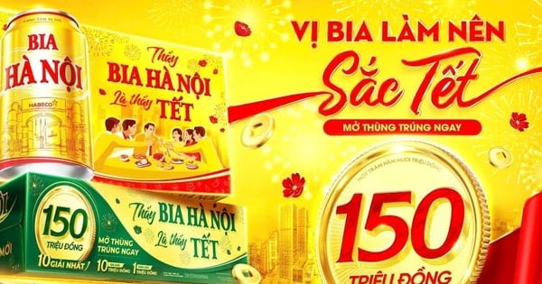 Mở triệu lộc vàng đón Tết sung túc cùng Bia Hà Nội Tết 2026