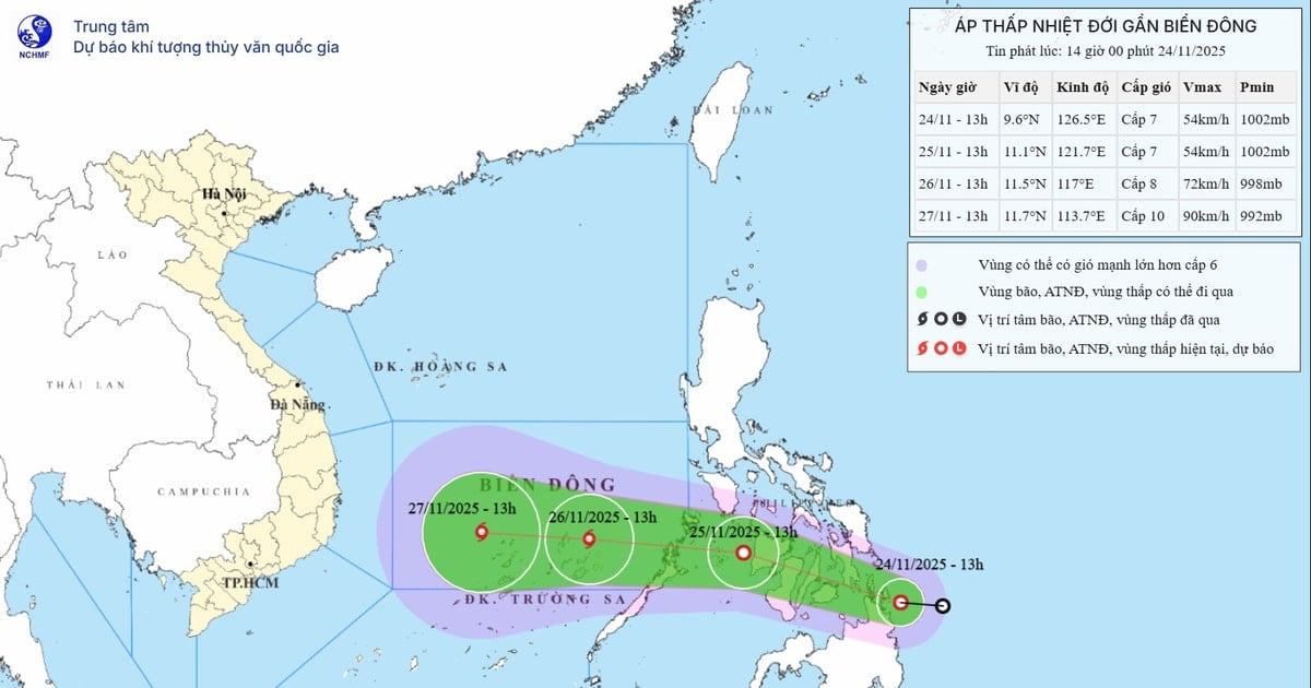 Chủ động ứng phó áp thấp nhiệt đới có khả năng mạnh lên thành bão gần Biển Đông