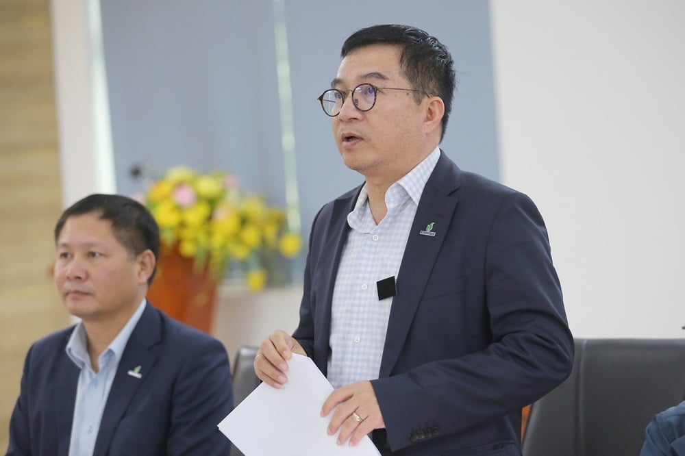 Tổng Giám đốc BSR Nguyễn Việt Thắng báo cáo kết quả SXKD 11 tháng 2025. Ảnh: BSR.