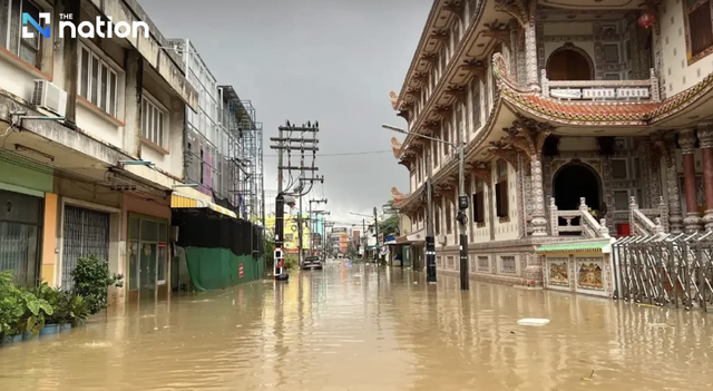 U.23 Việt Nam bị ảnh hưởng vì tình hình ngập lụt nghiêm trọng ở Songkhla Thái Lan- Ảnh 1.