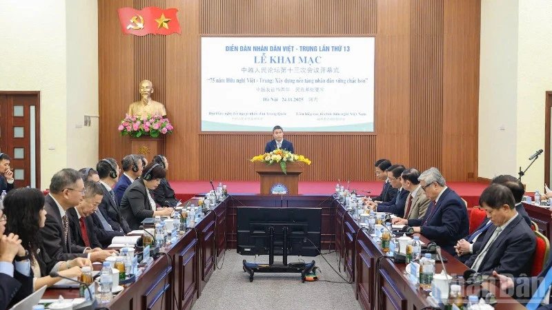 Diễn đàn nhân dân Việt-Trung lần thứ 13: Xây dựng nền tảng nhân dân vững chắc hơn