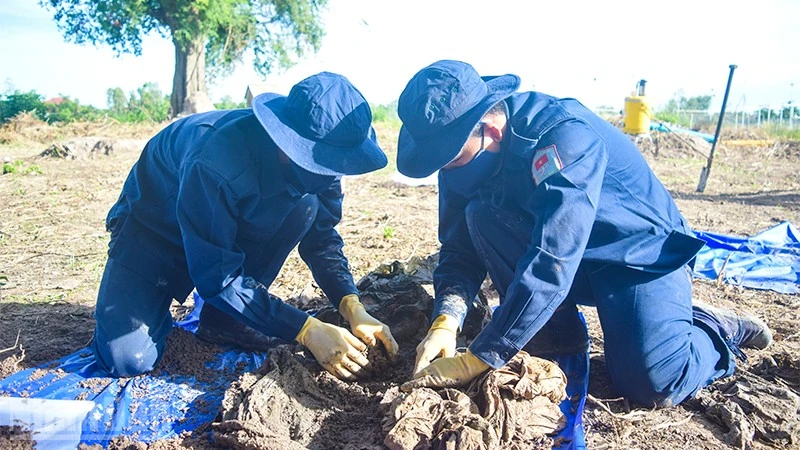 Đội K91 tìm thấy 2 bộ hài cốt liệt sĩ tại tỉnh Prey Veng, Campuchia