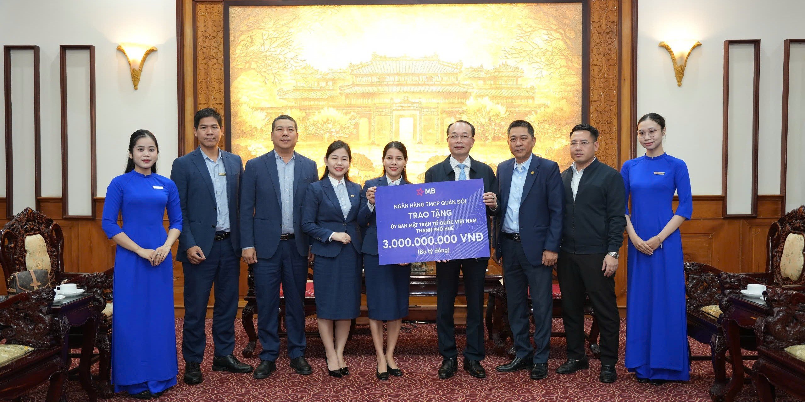 MB hỗ trợ Huế 3 tỷ đồng khắc phục hậu quả thiên tai