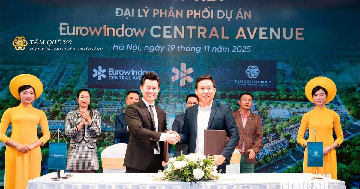 Tâm Quê 369 trở thành đại lý chiến lược, mở ra ‘cơ hội đầu tư vàng’ tại Eurowindow Central Avenue