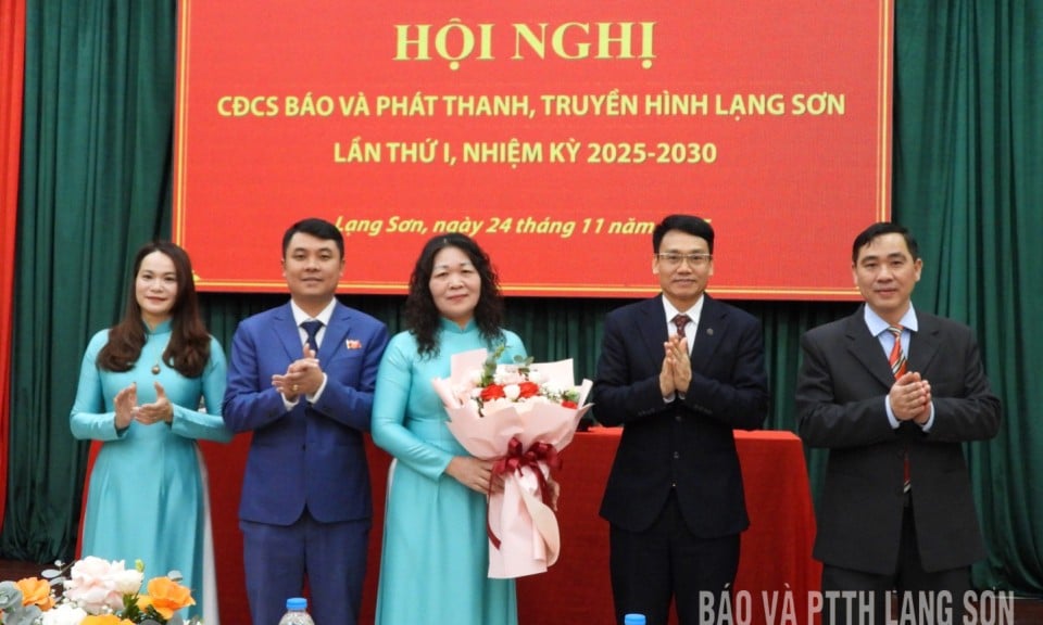 Đồng chí Hoàng Thị Tươi được bầu làm Chủ tịch Công đoàn cơ sở Báo và Phát thanh, Truyền hình Lạng Sơn nhiệm kỳ 2025 - 2030