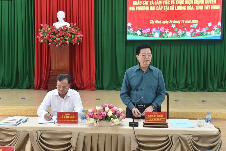 Phó Thủ tướng Mai Văn Chính khảo sát và làm việc về thực hiện chính quyền địa phương 2 cấp tại Tây Ninh- Ảnh 1.