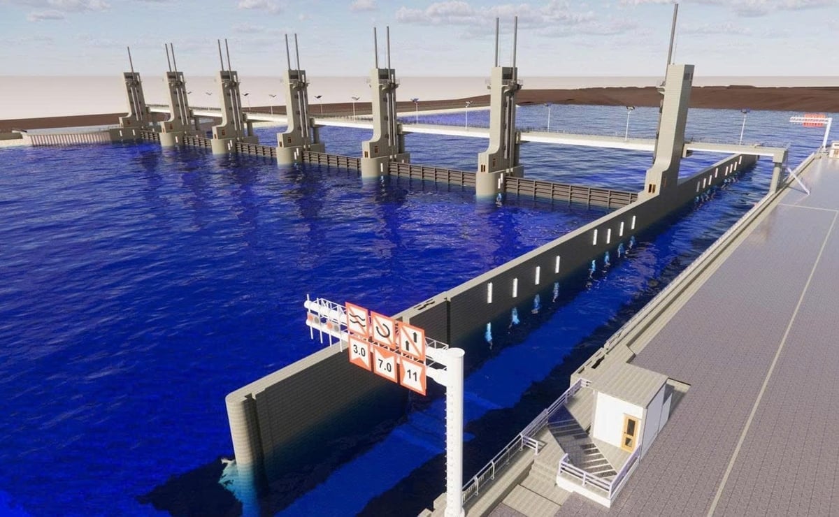 Phối cảnh Cống Gành Hào. Ảnh: Trọng Linh.