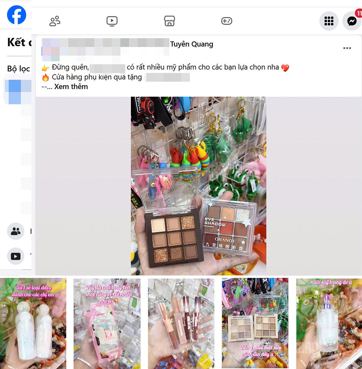 Kosmetiska produkter av dålig kvalitet beslagtogs den 5 november i kommunen Son Duong.