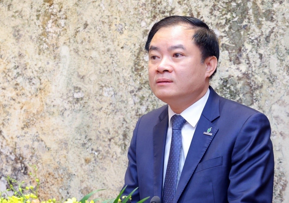 Tổng Giám đốc Petrovietnam Lê Ngọc Sơn phát biểu tại Lễ ký kết. Ảnh: PVEP.