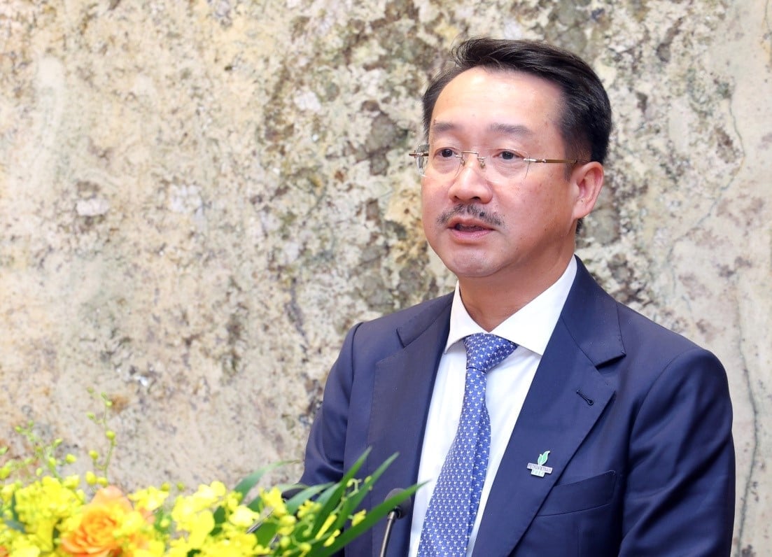 Ông Nguyễn Thiện Bảo - Tổng Giám đốc PVEP phát biểu tại buổi lễ. Ảnh: PVEP.