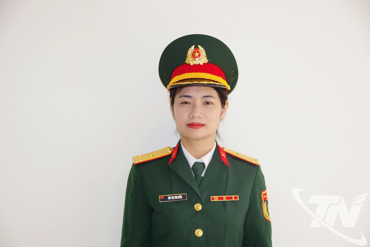 Bui Thi Thu Hien, voorzitter van de Vrouwenunie van het Provinciaal Militair Commando