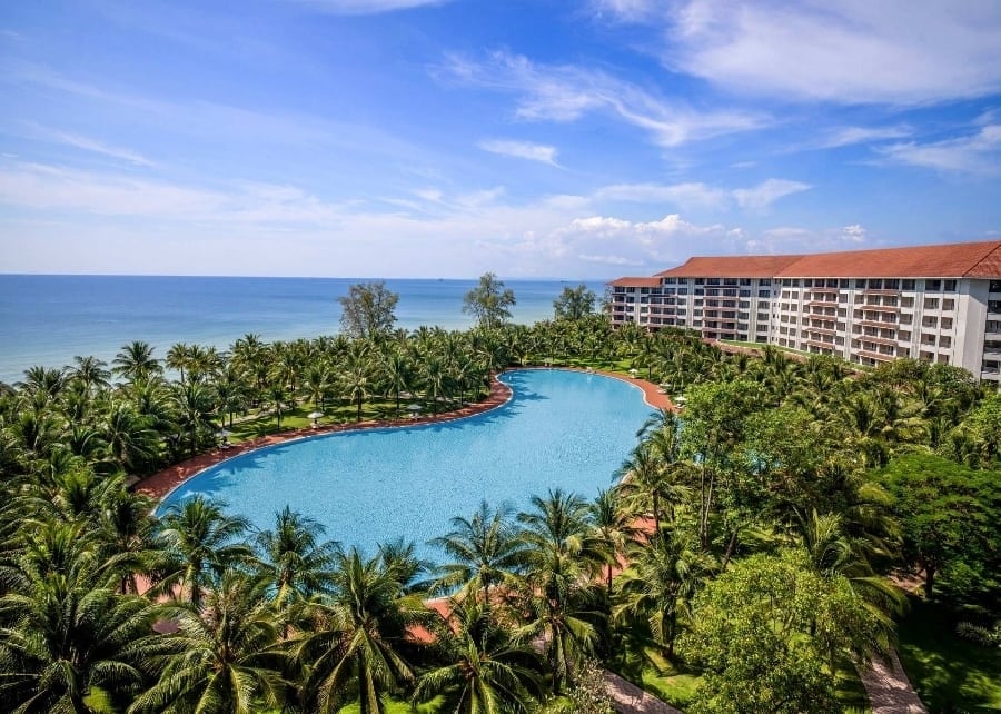 Pemandangan panoramik resort di Vinpearl Phu Quoc