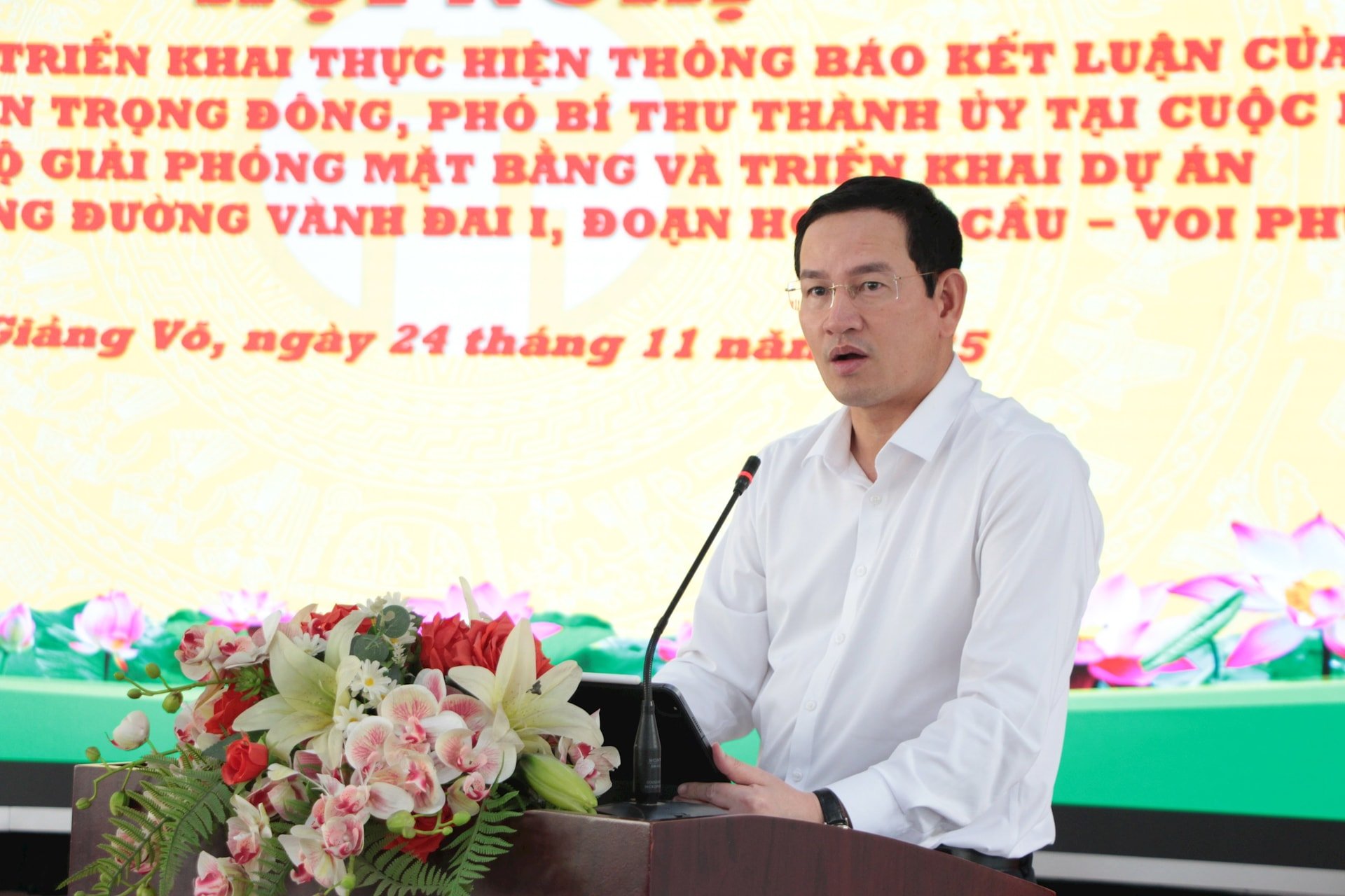 Phường Giảng Võ tập trung hoàn thành giải phóng mặt bằng đường Vành đai 1 trong 20 ngày- Ảnh 3.