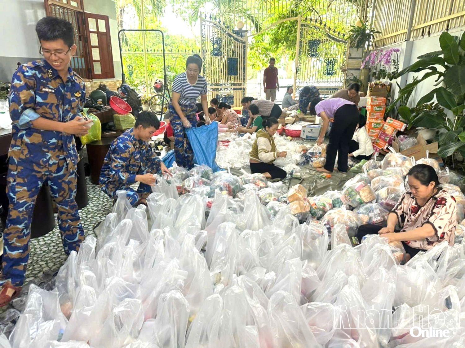 Many women continue to prepare gifts to give to people.