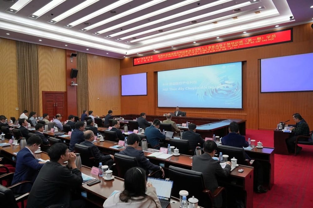 Ho Chi Minh National Academy of Politics cooperates with Guangzhou province (China) to train on AI - photo 1