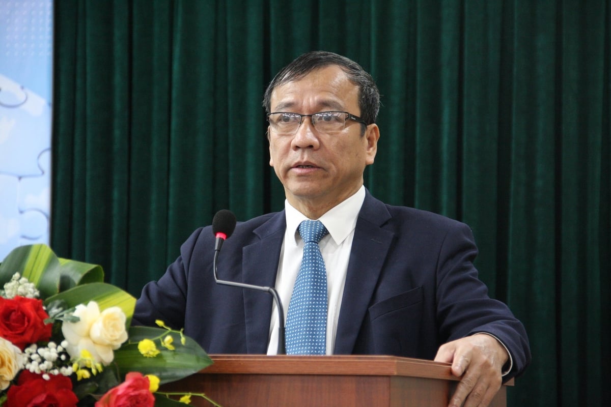 Theo TS. Lê Công Lương - Phó Tổng thư ký kiêm Trưởng ban Khoa học và Hợp tác quốc tế, VUSTA, việc tổ chức hội thảo nhằm gửi thông điệp về tính cấp thiết của hành động khí hậu gắn với bảo vệ phụ nữ và trẻ em gái - nhóm chịu tác động bất bình đẳng trong thiên tai. Ảnh: Mai Đan.