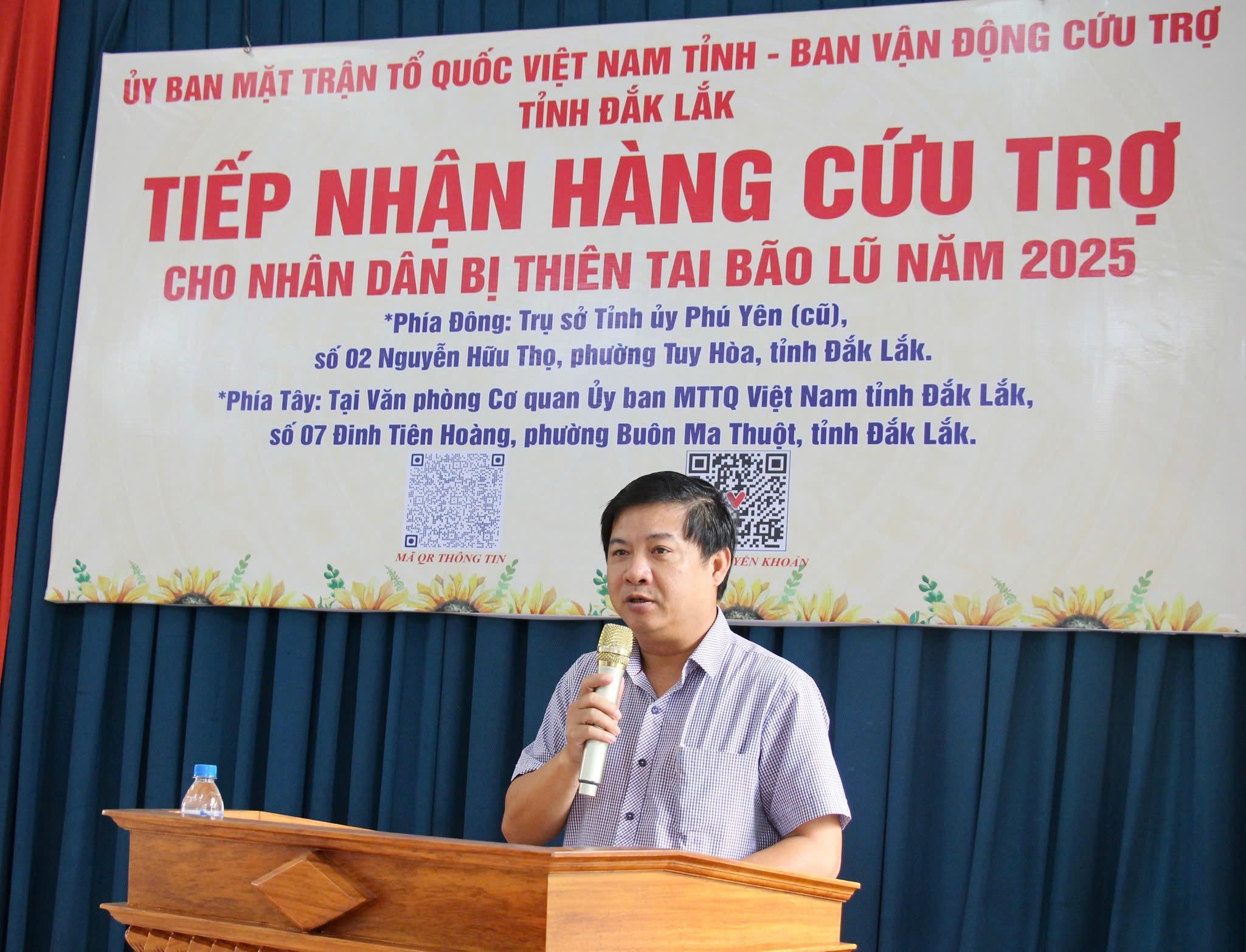 Comrade Luong Nguyen Minh Triet, alternate member of the Party Central Committee, Secretary of Dak Lak Provincial Party Committee, spoke at the reception. Photo: Tran The