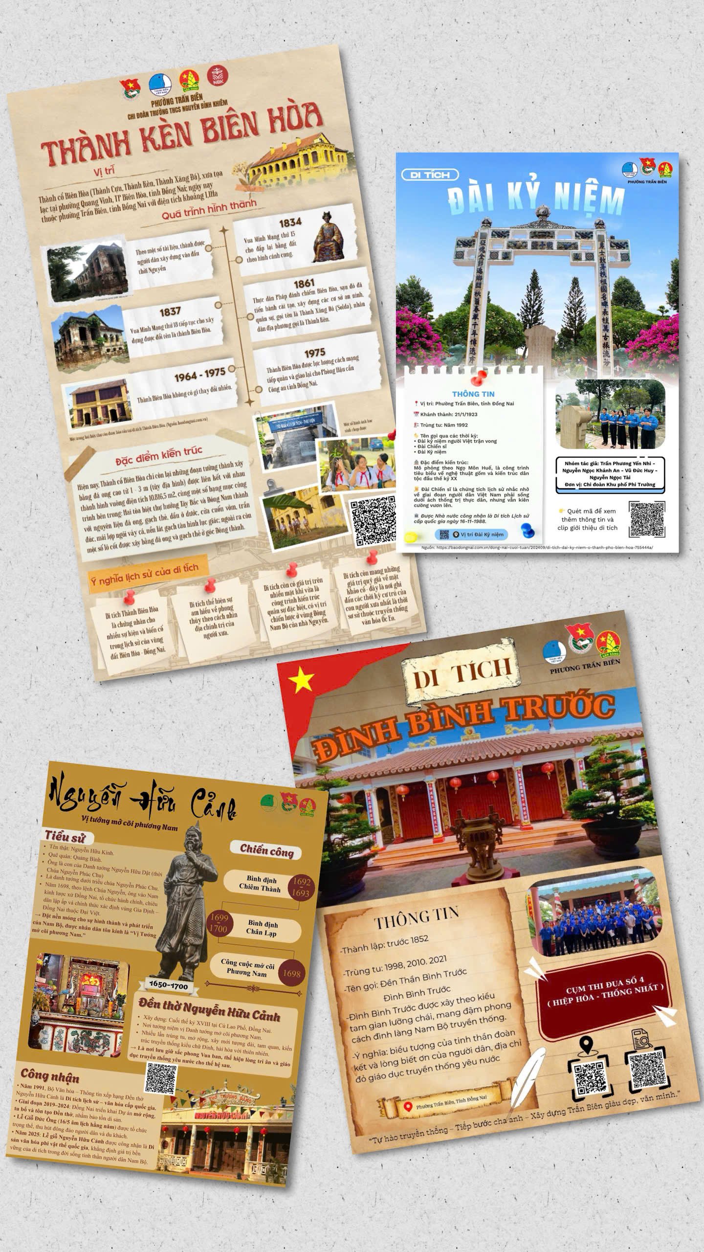 Tran Bien Ward Youth digitizes red addresses in bilingual, combined with relic explanations. Illustration photo: Xuan Duong