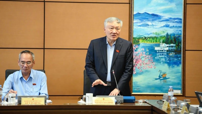 De permanente vicepremier Nguyen Hoa Binh sprak tijdens de bijeenkomst.