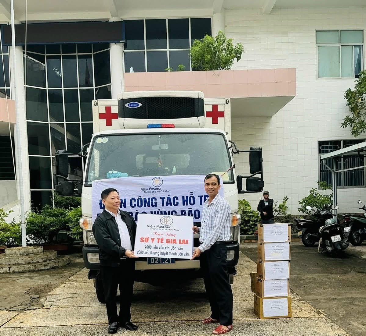 Apoio emergencial para prevenção de epidemias após inundações nas províncias de Gia Lai e Lam Dong.