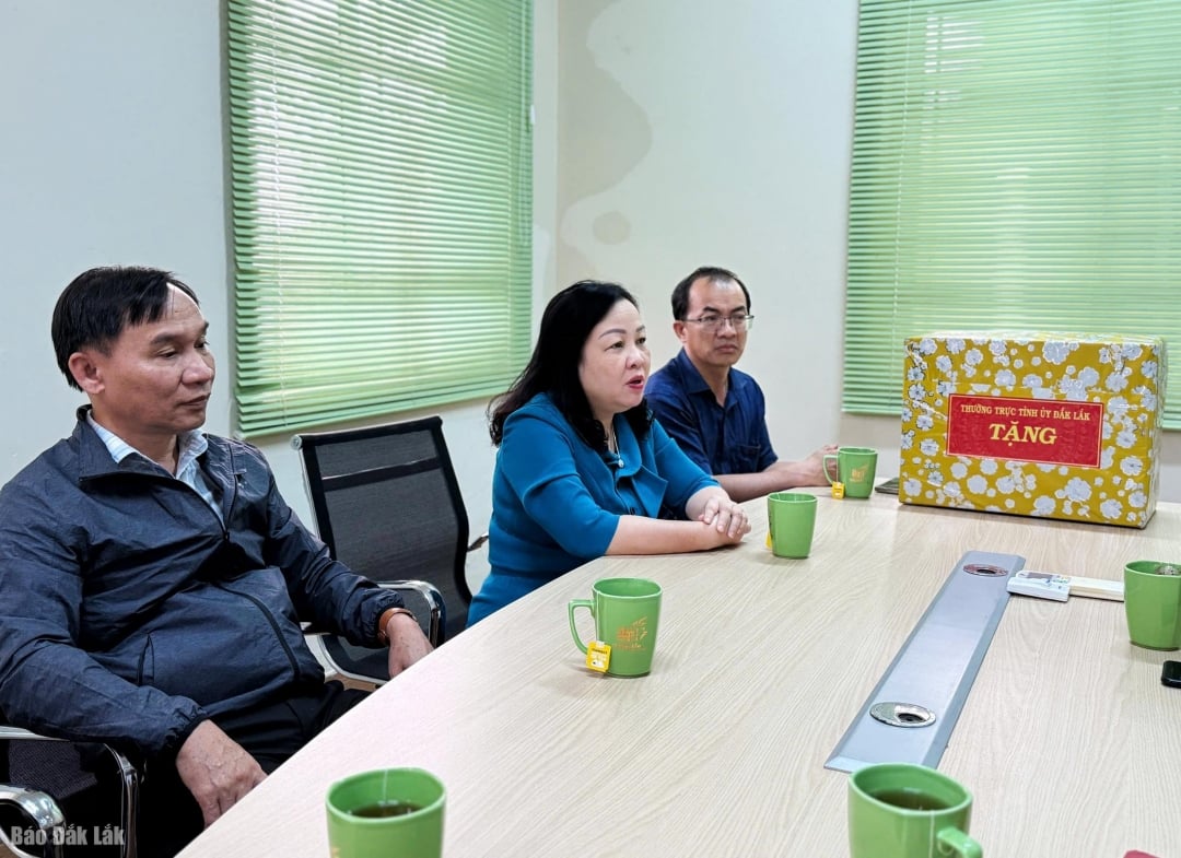 Cao Thi Hoa An elvtárs mélyen osztozik a vállalkozások természeti katasztrófák és árvizek utáni nehézségeiben.