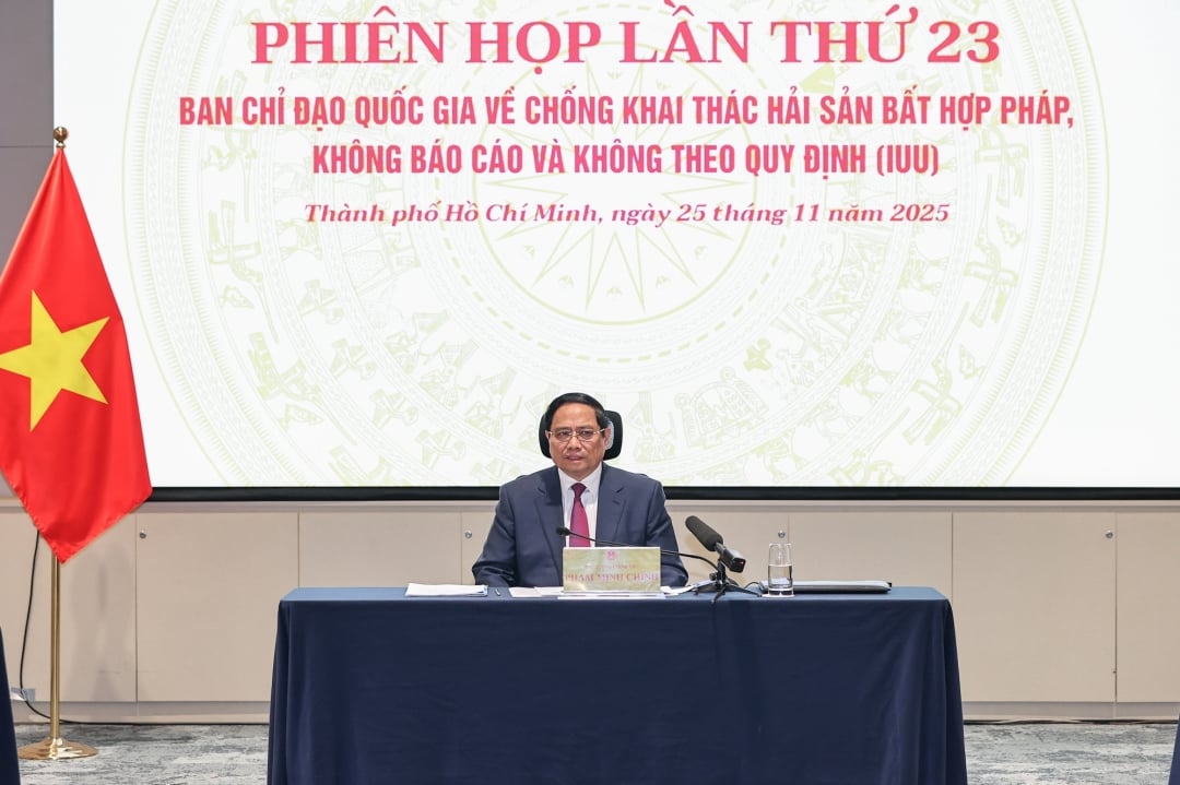 Le Premier ministre Pham Minh Chinh a présidé la réunion.