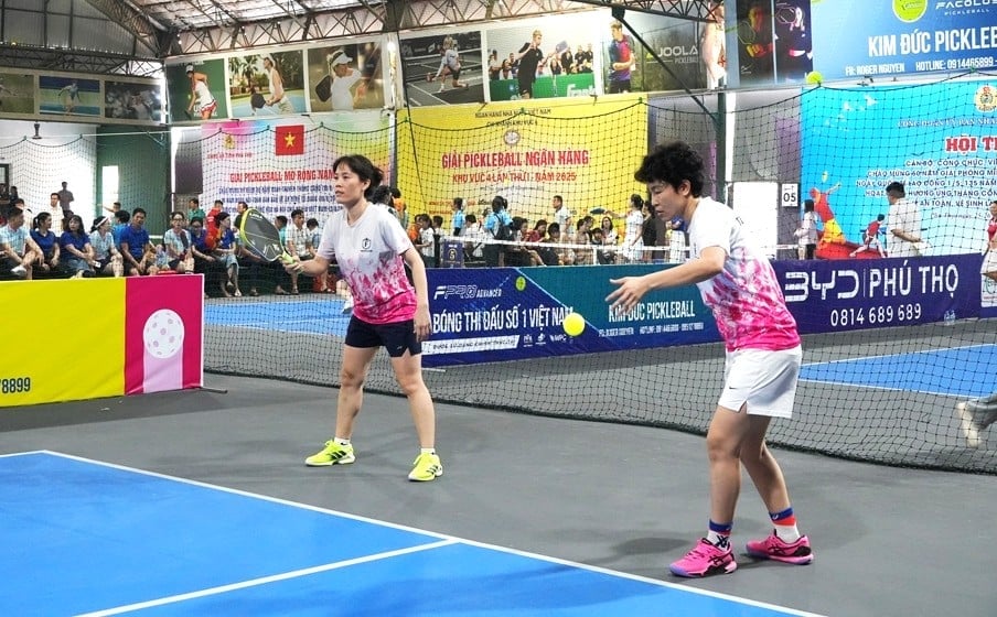 Năng nổ và nổi bật trong các hoạt động thể dục thể thao. Ảnh: PC Phú Thọ.