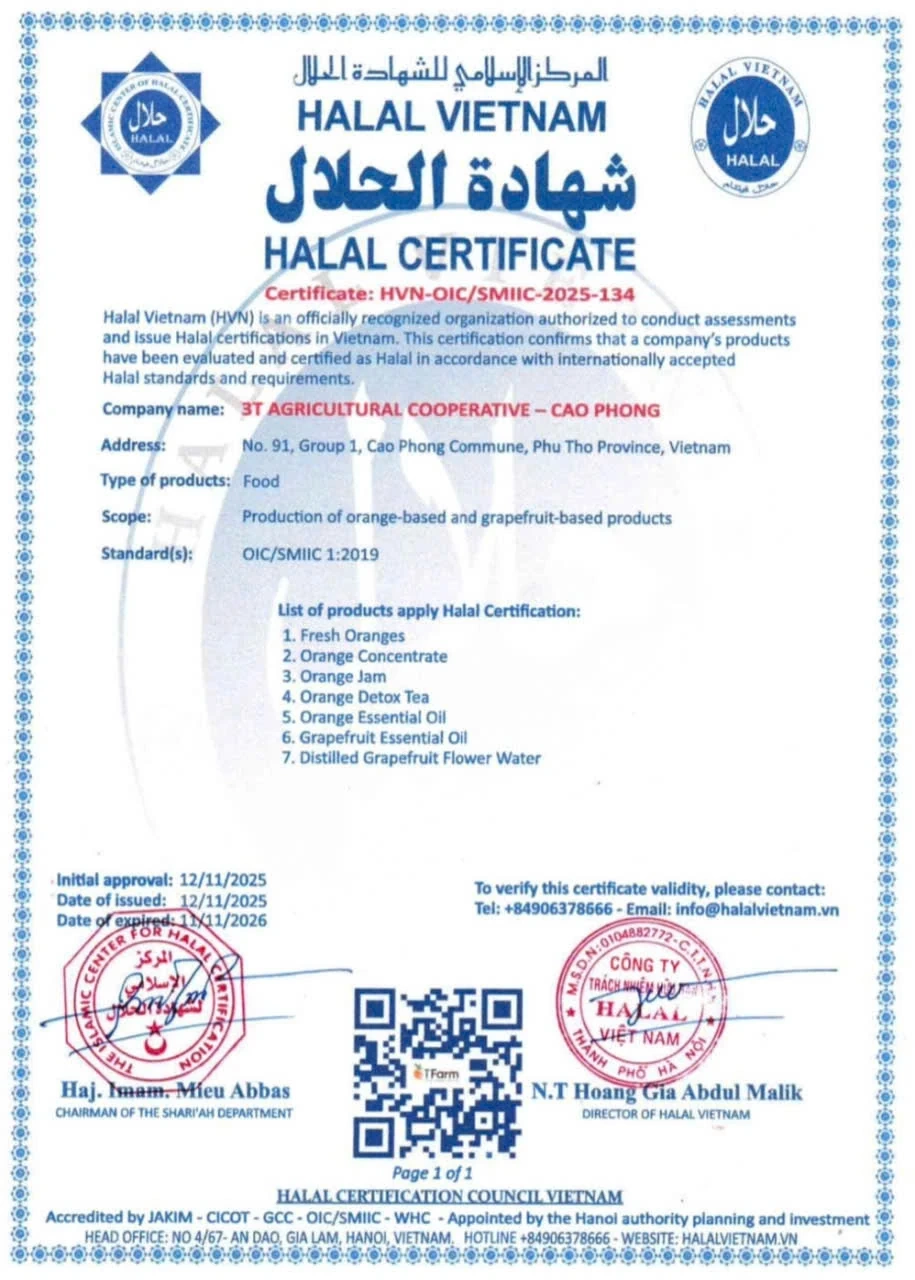 ยืนยันความเชื่อมั่นในการผลิตส้มออร์แกนิกที่ปลอดภัย