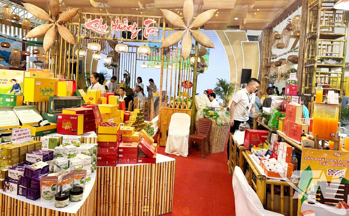 ផលិតផលឧស្សាហ៍កម្មជនបទធម្មតា និងផលិតផល OCOP របស់ខេត្ត Thai Nguyen ត្រូវបានដាក់តាំងបង្ហាញ និងបង្ហាញនៅឯពិព័រណ៍ និងពិព័រណ៍ធំៗជាច្រើនក្នុង និងក្រៅខេត្ត។ រូបថត៖ T.L  