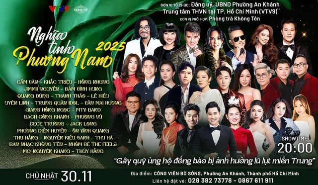 Nghĩa tình phương Nam đêm nhạc gây qũy ủng hộ đồng bào miền Trung - Ảnh 1.