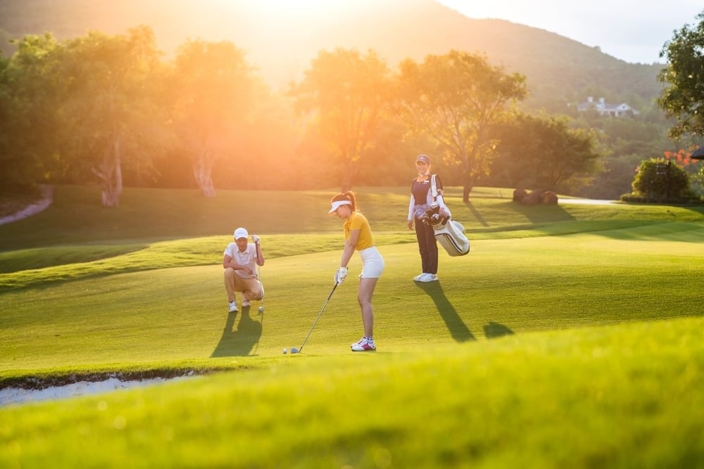 Một góc sân golf trong hệ thống Vinpearl