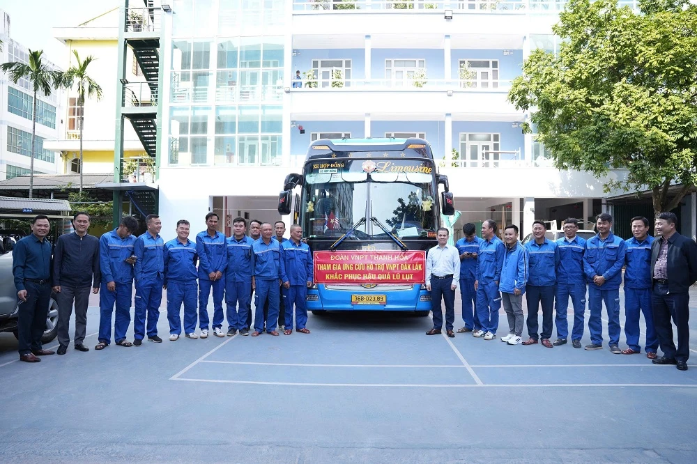 VNPT Thanh Hoa vysílá personál na podporu Dak Laku při překonávání následků povodní