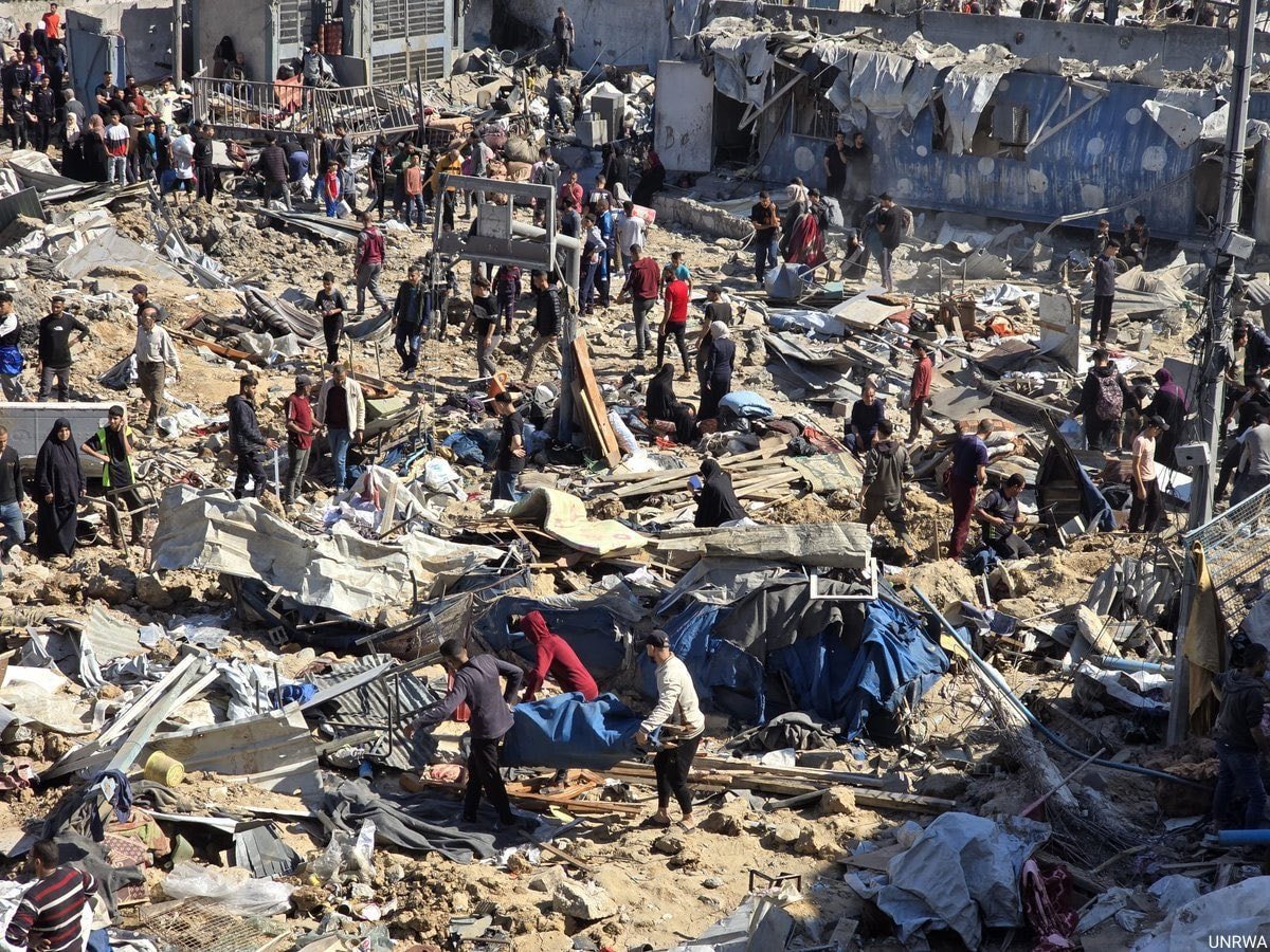 תמונה של ההרס בעזה. צילום: X/antonioguterres