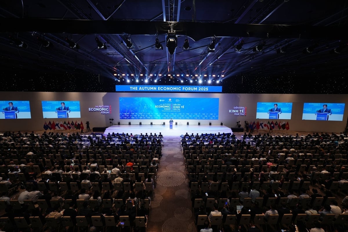 Diễn đàn Kinh tế mùa thu 2025 thu hút 70 đoàn đến từ các Trung tâm Đổi mới Sáng tạo và các tập đoàn lớn, 6 đoàn từ các Bộ, ngành quốc tế, 8 đoàn từ các địa phương quốc tế, 7 đoàn từ các Tổ chức quốc tế lớn như Liên Hợp Quốc, Quỹ Tiền tệ Quốc tế, Ngân hàng Phát triển châu Á, 10 Trung tâm Cách mạng Công nghiệp lần thứ 4 (C4IR) toàn cầu… Ảnh: BTC.