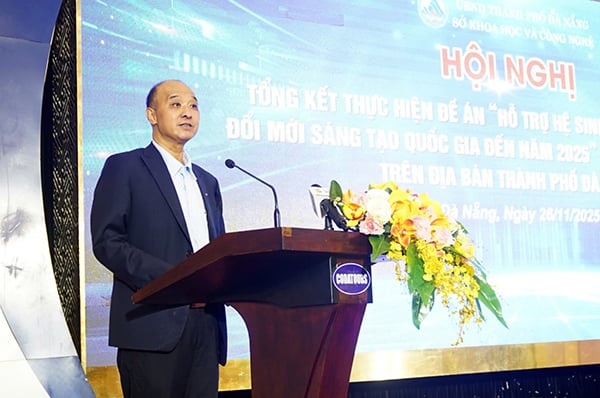 Phó Chủ tịch UBND TP Đà Nẵng Lê Quang Nam phát biểu tại hội nghị.